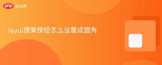 layui搜索按钮怎么设置成圆角