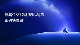麒麟OS终端粘贴代码的正确快捷键