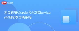 怎么利用Oracle RAC的Services实现读写分离架构