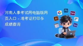 河南人事考试网电脑版网页入口 - 准考证打印与成绩查询
