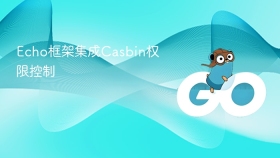 Echo框架集成Casbin权限控制