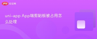 uni-app App端剪贴板被占用怎么处理