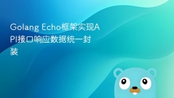 Golang Echo框架实现API接口响应数据统一封装