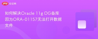 如何解决Oracle 11g DG备库因为ORA-01157无法打开数据文件