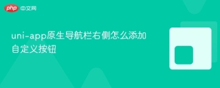uni-app原生导航栏右侧怎么添加自定义按钮