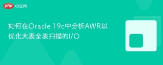如何在Oracle 19c中分析AWR以优化大表全表扫描的I/O