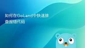 如何在GoLand中快速排查报错代码