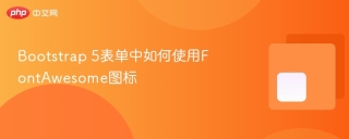 Bootstrap 5表单中如何使用FontAwesome图标