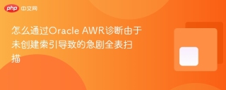 怎么通过Oracle AWR诊断由于未创建索引导致的急剧全表扫描