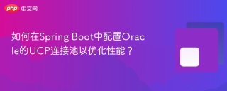 如何在Spring Boot中配置Oracle的UCP连接池以优化性能？