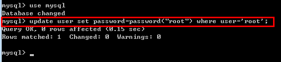 如何通过命令修改mysql中root用户的密码_MySQL
