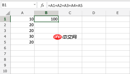 Excel加法运算符