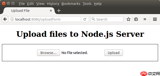 Node.js上传文件-HTML表单