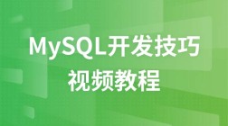 MySQL开发技巧（二）视频教程
