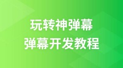 玩转神弹幕入门级弹幕开发视频教程