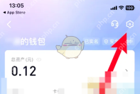 抖音我的钱包右上角齿轮设置按钮,证明支付设置的入口位置