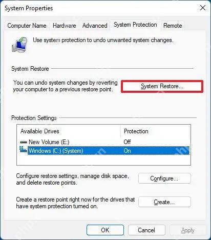 win11怎么关闭系统保护_win11系统保护关闭步骤 - php中文网
