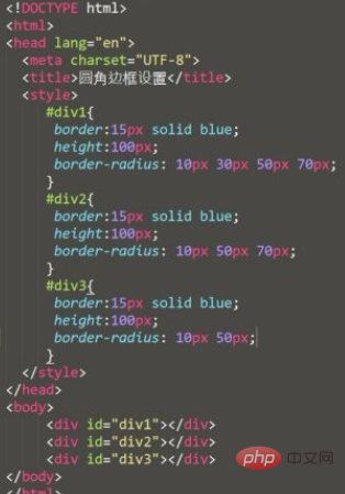 What properties are used to create rounded corners in css3