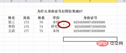 What should I do if the last four digits of the ID card entered into the Excel table change to 0000?