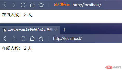 Utilisez Workerman pour compter le nombre de personnes en ligne sur le site en temps réel sous ThinkPHP6