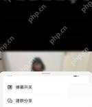 抖音极速版菜单中找到弹幕开关