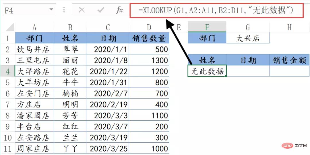 归纳整理XLOOKUP函数用法