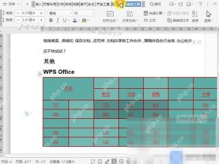 Word如何突出显示文档表格内容？入口位置