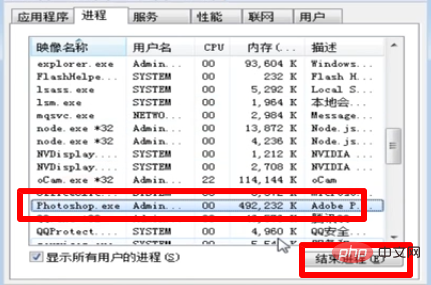 ps卡住了怎麼強行關掉