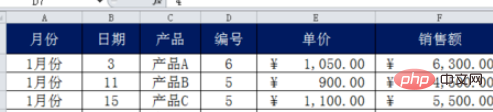 How to set the first row of the table to always display in excel