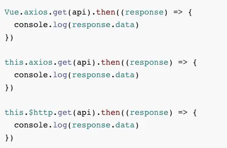 Ist Axios in Vue?