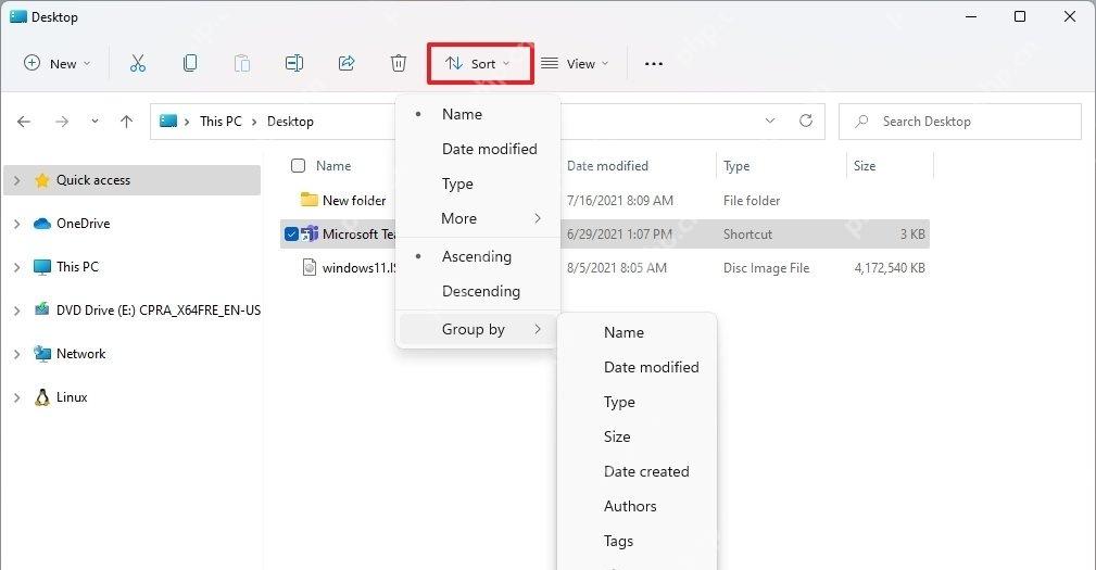 Win11 文件夹保存视图后以详细信息方式显示
