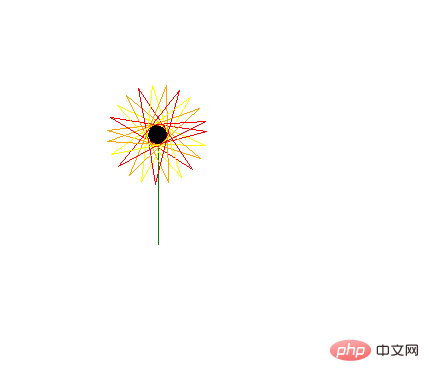 How to draw flowers with python