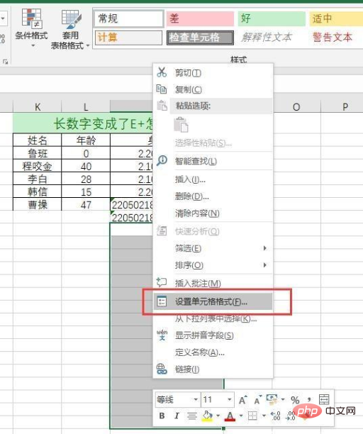 Que dois-je faire si je saisis un numéro d’identification tronqué dans Excel ?