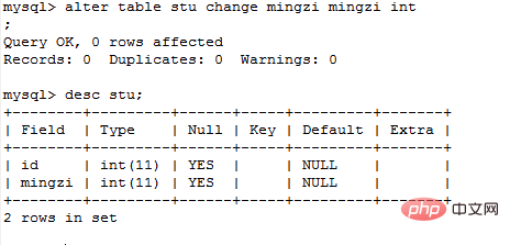 Erfahren Sie, wie Sie MySQL-Tabellenfelder in einer Minute ändern