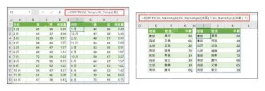 Excel SORTBY 排序结果区域和公式栏用于核对动态排序