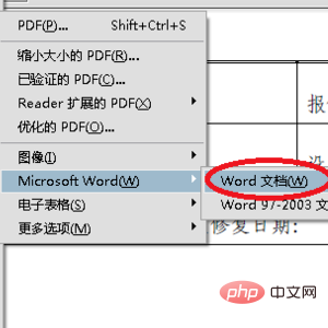 So konvertieren Sie eine PDF-Tabelle in ein Word-Format