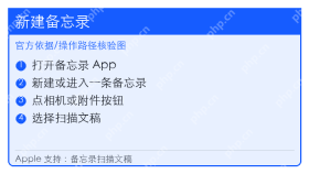 如何设置iPhone17备忘录扫描文稿
