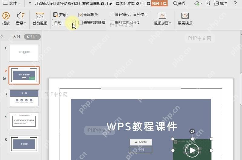 如何设置视频自动播放和手动播放?结果检查