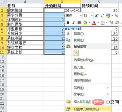 Tutorial on making Gantt chart in Excel