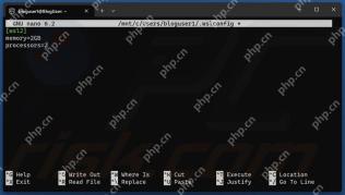 WSL 中编辑 .wslconfig 的 memory 与 processors 项