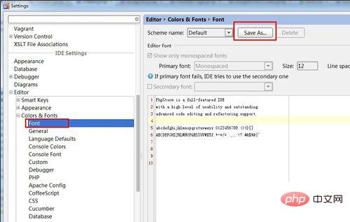So passen Sie die Schriftart in PHPstorm an