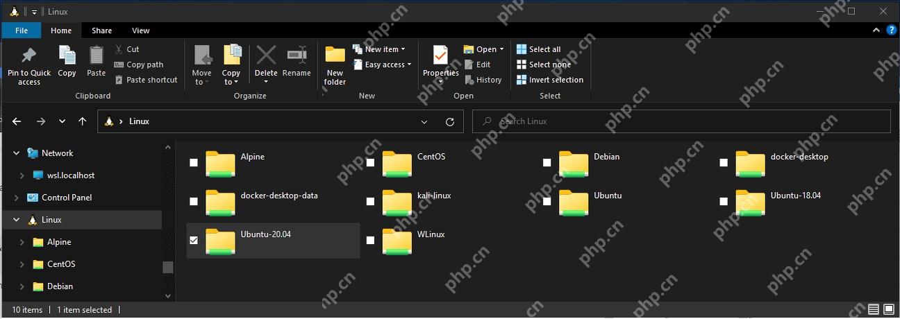 Win11 文件资源管理器展示 WSL Linux 文件存储入口