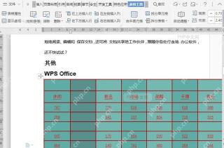 如何在文档表格右侧插入列？