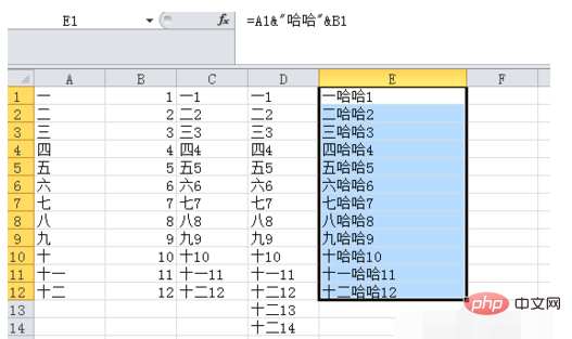 How to merge two rows into one row in excel