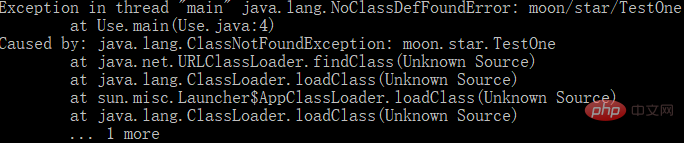 Running the java class file from the command line prompts that the main class cannot be found or cannot be loaded.