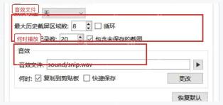 Snipaste 首选项截图页音效文件和播放时机设置
