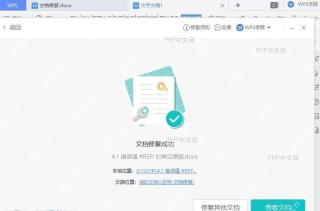 如何使用WPS 文档修复功能结果检查