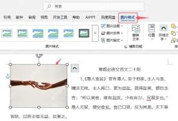 Word 选中图片并进入图片格式