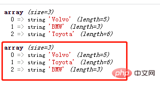 Combien de types de tri de tableaux PHP existe-t-il ?