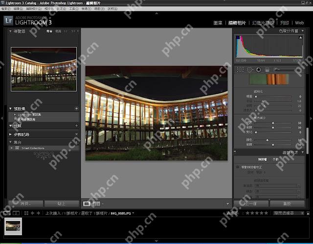 Lightroom 桌面端细节面板与照片预览